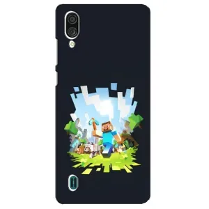 Чехол Майнкрафт на ZTE Blade A51 Lite (AlphaPrint) Minecraft (персонажи Minecraft)
