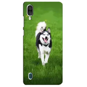 Чехол с Хаски для ZTE Blade A51 Lite - (AlphaPrint) (Радостный Хаски)