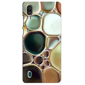 Мраморный чехол на ZTE Blade A51 Lite (VPrint) (Радужный Мрамор)