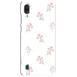 Чехол с розовым рисунком для ZTE Blade A51 Lite (Розовые цветы)