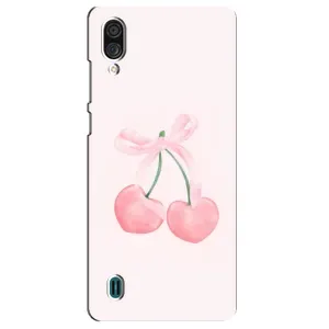 Чехол с розовым рисунком для ZTE Blade A51 Lite (Розовые вишни)