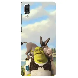 Чехол с мультфильмом Шрек на ZTE Blade A51 Lite (Шрек и Осел)