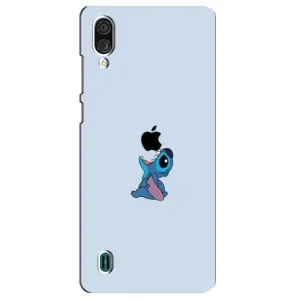 Чехол с принтом Стич на ZTE Blade A51 Lite (Stitch apple)