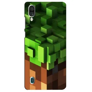 Чехол Майнкрафт на ZTE Blade A51 Lite (AlphaPrint) Minecraft (текстура Майнкрафт)