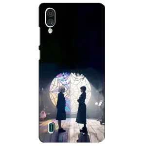 Чехлы Венсдей на ZTE Blade A51 Lite Уэнсдей (AlphaPrint) (Уэнздей и Инид)
