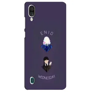 Чехлы Венсдей на ZTE Blade A51 Lite Уэнсдей (AlphaPrint) (Уэнздей и подруга)
