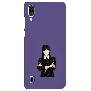 Чехлы Венсдей на ZTE Blade A51 Lite Уэнсдей (AlphaPrint) (Уэнздей в черном)