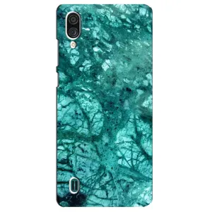 Мраморный чехол на ZTE Blade A51 Lite (VPrint) (Зеленый мрамор)