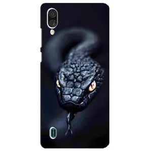 Чехол с картинкой «Хищники» для ZTE Blade A51 Lite (Черная змея)