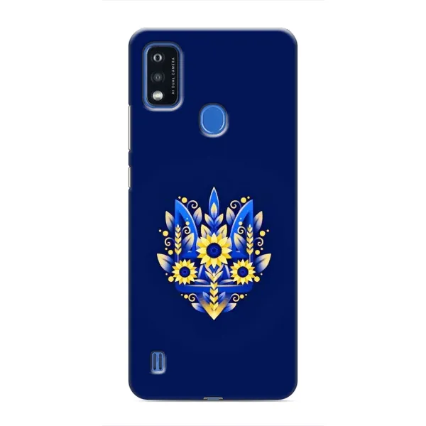 Чехол с принтом «Цветочный Герб» для ZTE Blade A51