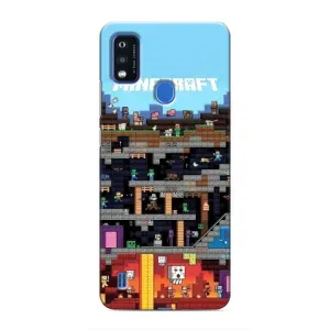 Чохол Майнкрафт на ZTE Blade A51 (AlphaPrint) Minecraft (фон Minecraft)