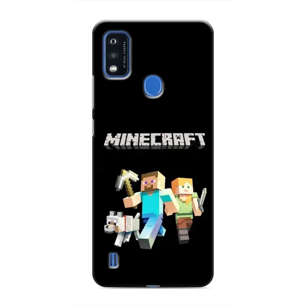 Чехол с принтом «герои Minecraft» для ZTE Blade A51