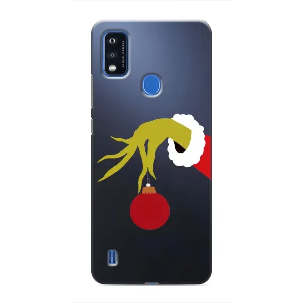 Чехол с принтом «Гринч с игрушкой» для ZTE Blade A51