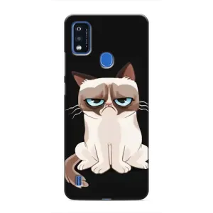 Чохол з принтом для ZTE Blade A51 (AlphaPrint) Модні коти (Сумний кіт)