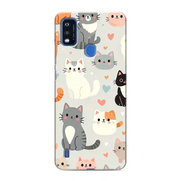 Чехол с принтом «Коллаж котов» для ZTE Blade A51 Чехол с принтом «Коллаж котов» для ZTE Blade A51