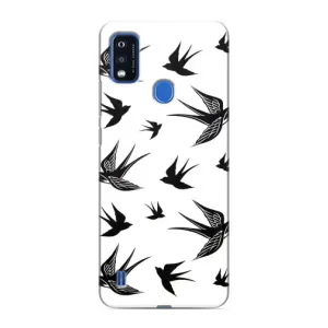 Чохол з пташками на ZTE Blade A51 (VPrint) (Ластівки)