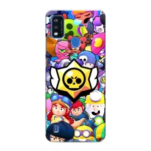 Чехол для ZTE Blade A51 Бравл Старс (VPrint) (Лого Brawl Stars)