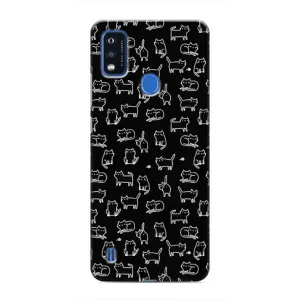 Чохол з принтом для ZTE Blade A51 (AlphaPrint) Модні коти (Маленькі котики)