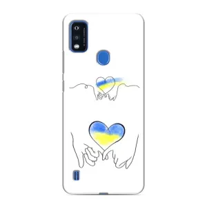 Чохол для Патріота України ZTE Blade A51 - (AlphaPrint) (Мир Україні)