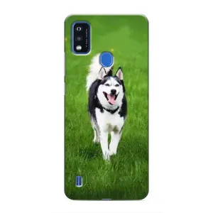 Чохол з Хаскі ZTE Blade A51 - (AlphaPrint) (Радісний Хаскі)