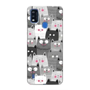 Чохли з Котиками для ZTE Blade A51 (VPrint) (Мальовані котики)