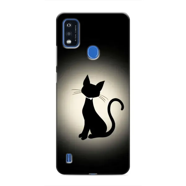 Чехол с принтом «Силуэт котика» для ZTE Blade A51