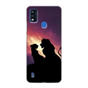Чехол с принтом «Силуэт Симба и Налу» для ZTE Blade A51