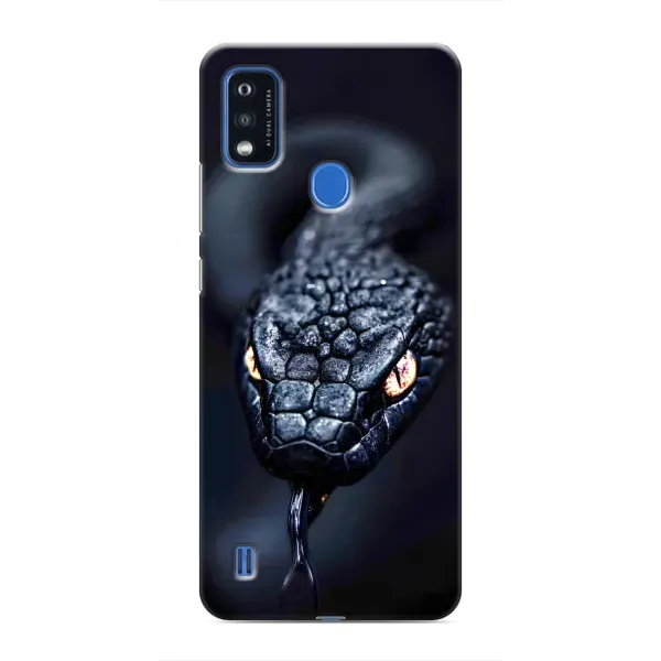 Чехол с принтом «Черная змея» для ZTE Blade A51