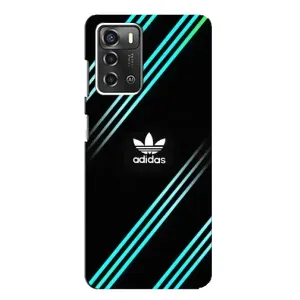 Чохли Адидас для ZTE Blade A52 (AlphaPrint) (Адідас з полосами)