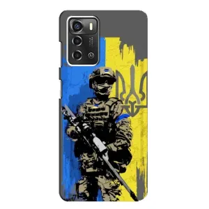 Чехлы с картинкой ЗСУ для ZTE Blade A52 (AlphaPrint) (АРТ солдат)