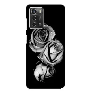 Чохол з картинкою (Стильні) ZTE Blade A52 - (AlphaPrint) (Чорна троянда)
