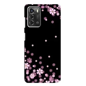 Чохол для ZTE Blade A52 - з принтом (Дизайнерські) (AlphaPrint) (Квіти маленькі)
