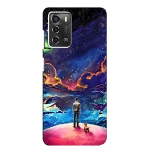 Космічні Чохли для ZTE Blade A52 (VPrint) (Вид Галактики)