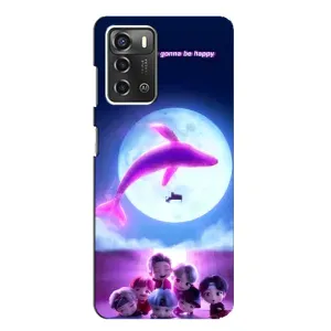 Чохли BTS для ZTE Blade A52 (AlphaPrint) (КИТ BTS)