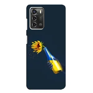 Чехол для Патриота Украины ZTE Blade A52 - (AlphaPrint) (Коктейль молотова)