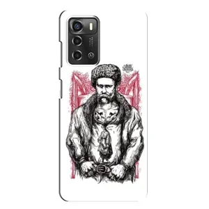 Чехлы для ZTE Blade A52 с принтом Тараса Шевченко (AlphaPrint) (Козак Шевченко)