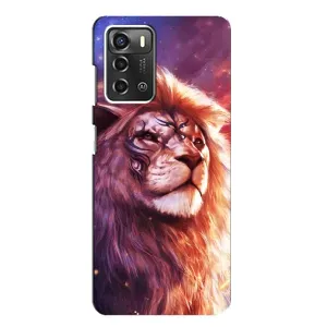 Чохол з картинкою ЛЕВ для ZTE Blade A52 (VPrint) (Красочний Лев)