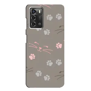 Чохол з малюнком кіт на ZTE Blade A52 (Лапи і вуса)