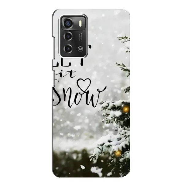 Чехол с принтом «Let it snow» для ZTE Blade A52 Чехол с принтом «Let it snow» для ZTE Blade A52
