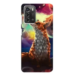 Чохли з картинкою Лисичка для ZTE Blade A52 (VPrint) (Лисичка в космосі)