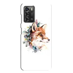 Чохли з картинкою Лисичка для ZTE Blade A52 (VPrint) (Лиса в квітах)