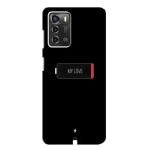 Чехлы для любимой на ZTE Blade A52 (VPrint) (Love battery)
