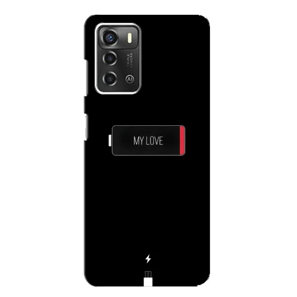 Чехол с принтом «Love battery» для ZTE Blade A52 Чехол с принтом «Love battery» для ZTE Blade A52