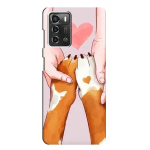 Чохли з собаками для ZTE Blade A52 (VPrint) (Любовь до собак)