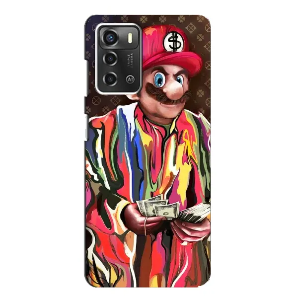 Чехол с принтом «Mario LV» для ZTE Blade A52