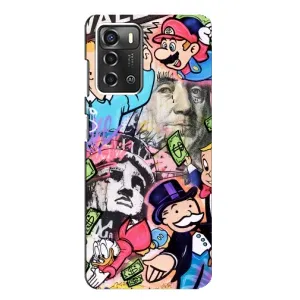 Чехлы с крутыми принтами для ZTE Blade A52 - (PREMIUMPrint) (Monopoly man)