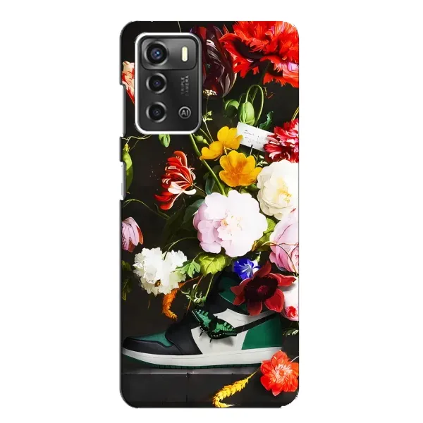 Чехол с принтом «Nike цветы» для ZTE Blade A52