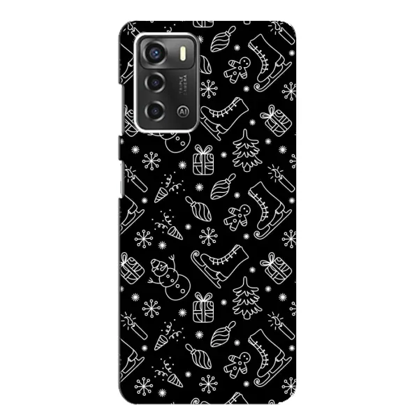 Чехол с принтом «Новогодний фон» для ZTE Blade A52 Чехол с принтом «Новогодний фон» для ZTE Blade A52