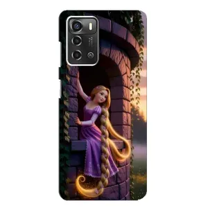 Чохол Рапунцель для ZTE Blade A52 (Рапунцель на вежі)