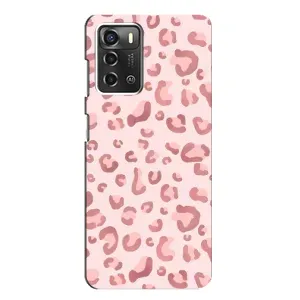 Чохол з розовим принтом для ZTE Blade A52 (Рожевий леопард)